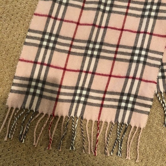 Pink Plaid Scarf - Picture 2 of 2